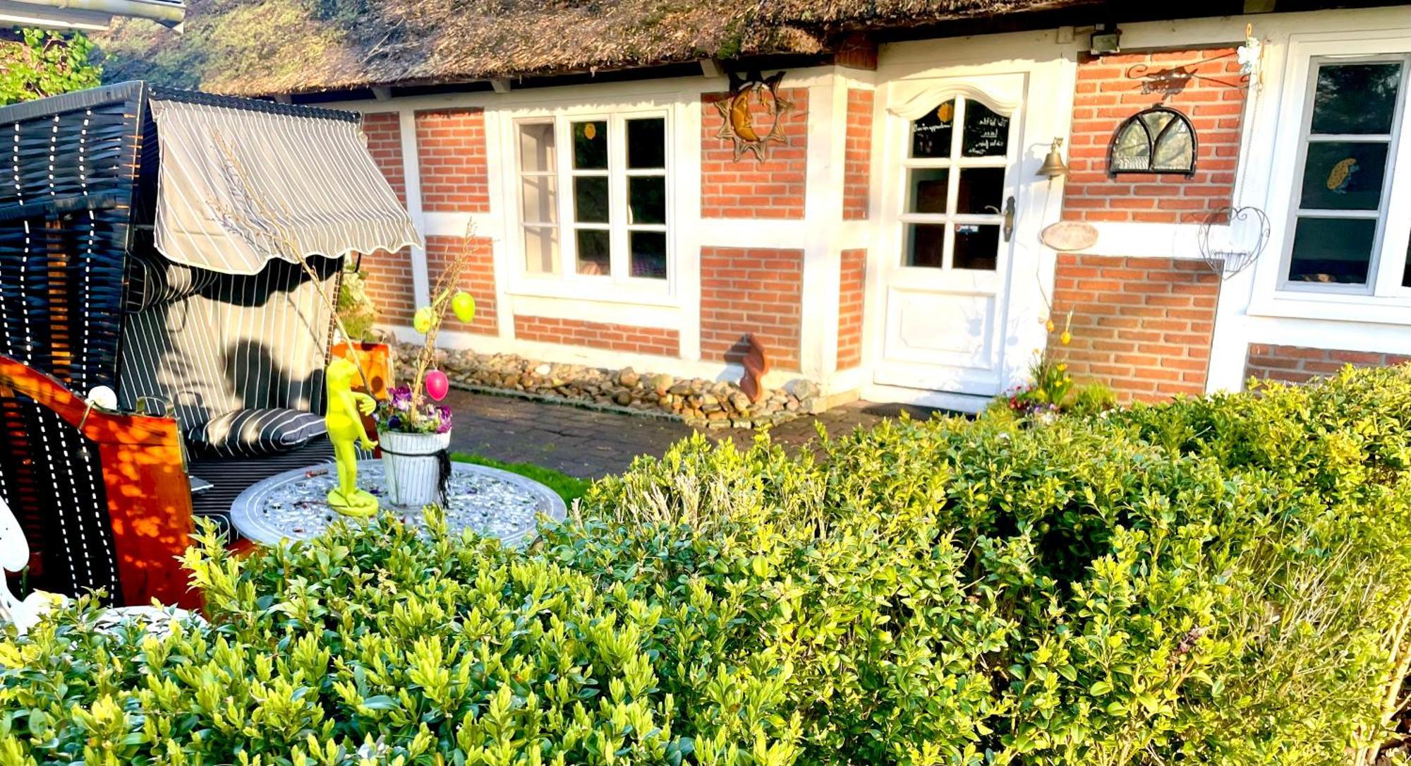 Altes Landhaus Oste, Klavier Appartement, 2 Zimmer Mit Kamin Hemmoor エクステリア 写真