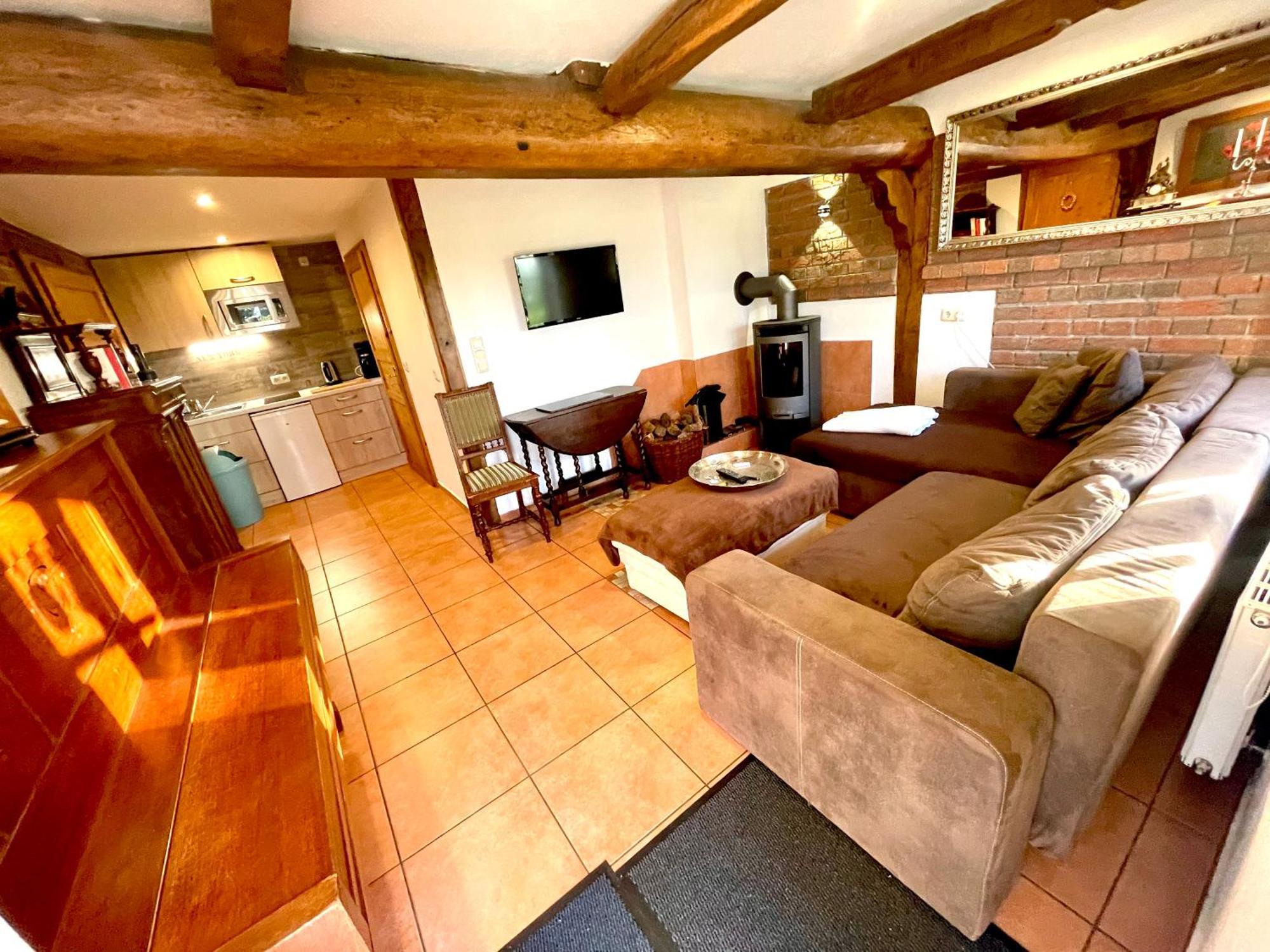 Altes Landhaus Oste, Klavier Appartement, 2 Zimmer Mit Kamin Hemmoor エクステリア 写真